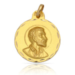 MEDALLA ORO 18KL SAN FRANCISCO - 15MM - Peso: 1.65 gr 