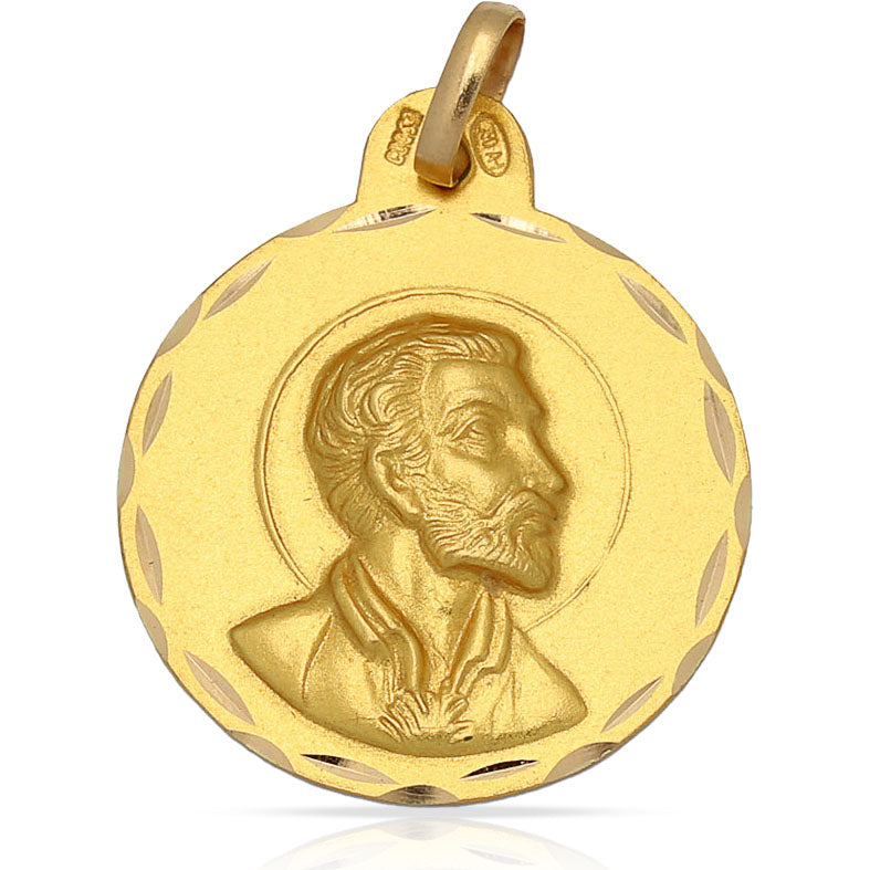 MEDALLA ORO 18KL SAN FRANCISCO DE 21MM - Peso: 2.90 gr 
