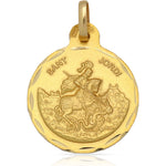 MEDALLA ORO 18KL SAN JORDI- 21MM - Peso: 3.00 gr 