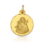 MEDALLA ORO 18KL SAN JOSE - 17MM - Peso: 2.10 gr 