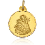MEDALLA ORO 18KL SAN JOSE - 19MM - Peso: 2.45 gr 