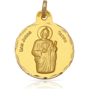 MEDALLA ORO 18KL SAN JUDAS TADEO - 21MM - Peso: 2.95 gr 
