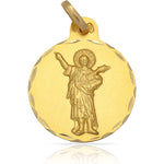 MEDALLA ORO 18KL SAN PANCRACIO - 21MM - Peso: 2.85 gr 