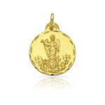 MEDALLA ORO 18KL SAN RAFAEL - 15MM - Peso: 1.65 gr 