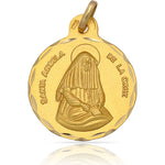 MEDALLA ORO 18KL SANTA ANGELA DE LA CRUZ - 21MM - Peso: 3.00 gr 