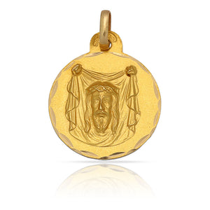 MEDALLA ORO 18KL SANTA FAZ MEDIDA 15MM - Peso: 1.65 gr 