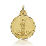 MEDALLA ORO 18KL SANTA MARTA - 21MM - Peso: 3.00 gr 