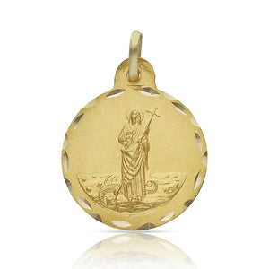 MEDALLA ORO 18KL SANTA MARTA - 21MM - Peso: 3.00 gr 