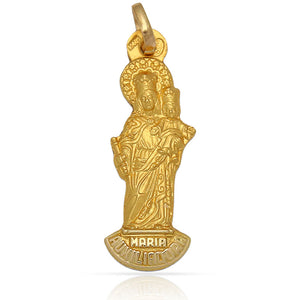 MEDALLA ORO 18KL V.AUXILIADORA- 12X34MM  - Peso: 2.80 gr 