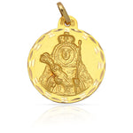 MEDALLA ORO 18KL V. CANDELARIA - 17MM - Peso: 2.15 gr 