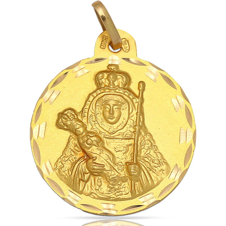 MEDALLA ORO 18KL V. CANDELARIA - 23MM - Peso: 3.55 gr 