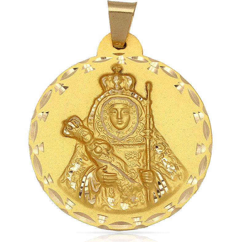 MEDALLA ORO 18KL V. CANDELARIA - 42MM - Peso: 14.40 gr 