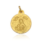 MEDALLA ORO 18KL V. DE CINTA - 15MM - Peso: 1.55 gr 
