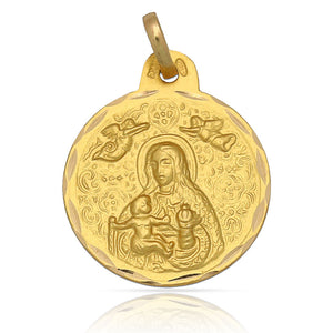 MEDALLA ORO 18KL V. DE CINTA- 17MM - Peso: 2.10 gr 