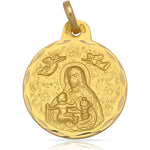 MEDALLA ORO 18KL V. DE CINTA - 19MM - Peso: 2.55 gr 