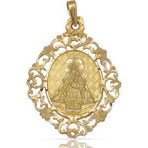 MEDALLA ORO 18KL V. DE CORTES - 29X40MM - Peso: 5.90 gr 