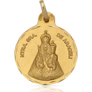 MEDALLA ORO 18KL V. DE LA ARACELI- 21MM - Peso: 2.80 gr 