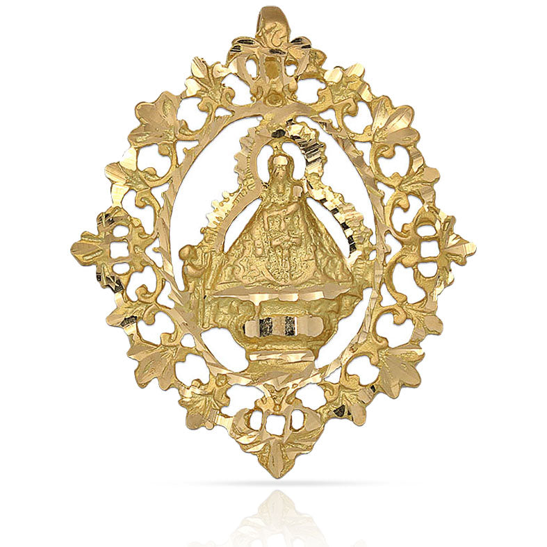 MEDALLA ORO 18KL V. DE LA CABEZA - 31x37MM - Peso: 4.40 gr 
