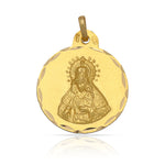MEDALLA ORO 18KL V. DE LA MACARENA- 17MM - Peso: 1.90 gr 