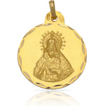MEDALLA ORO 18KL V. DE LA MACARENA - 19MM - Peso: 2.50 gr 