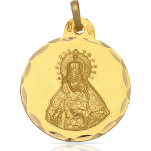 MEDALLA ORO 18KL V. DE LA MACARENA - 21MM - Peso: 2.85 gr 
