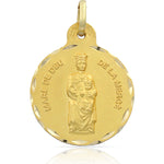 MEDALLA ORO 18KL V. DE LA MERCE - 19MM - Peso: 2.35 gr 