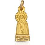 MEDALLA ORO 18KL V. DE LA PALOMA -12X29MM - Peso: 2.65 gr 