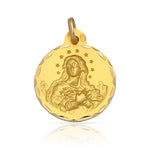 MEDALLA ORO 18KL V.DE LA PURISIMA - 17MM - Peso: 2.05 gr 