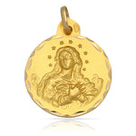 MEDALLA ORO 18KL V. DE LA PURISIMA - 21MM - Peso: 3.15 gr 