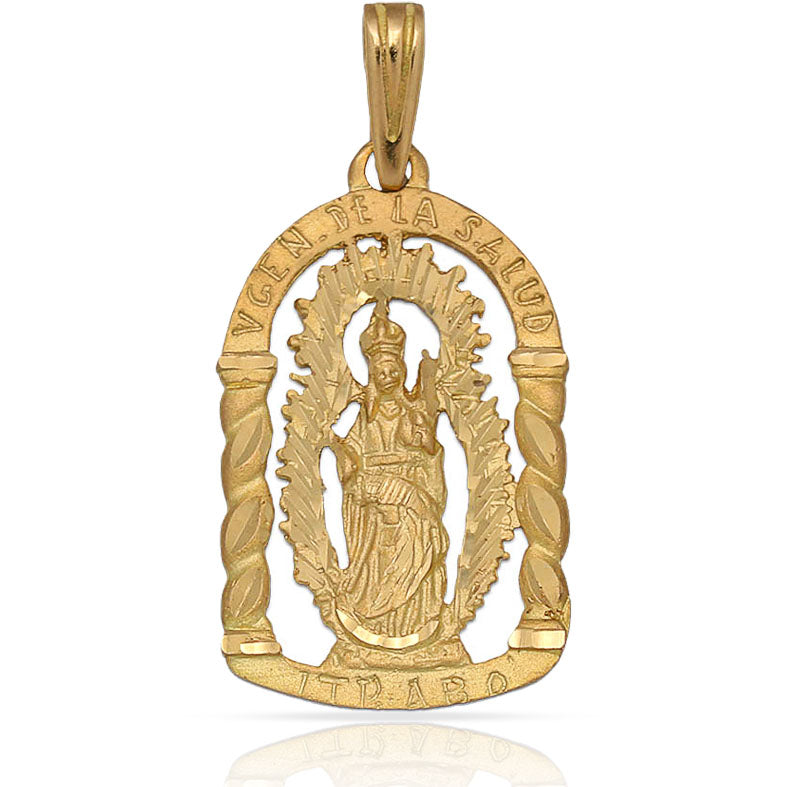 MEDALLA ORO 18KL V. DE LA SALUD - 16X26MM - Peso: 2.45 gr 