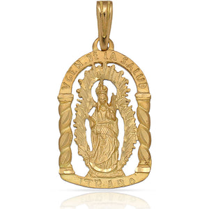 MEDALLA ORO 18KL V. DE LA SALUD - 16X26MM - Peso: 2.65 gr 