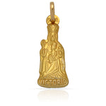 MEDALLA ORO 18KL V.DE LA VICTORIA - 9X23MM  - Peso: 1.35 gr 