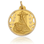 MEDALLA ORO 18KL V. DE LAS ANGUSTIAS - 22MM - Peso: 3.10 gr 