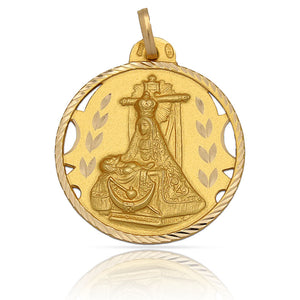 MEDALLA ORO 18KL V. DE LAS ANGUSTIAS - 22MM - Peso: 3.10 gr 