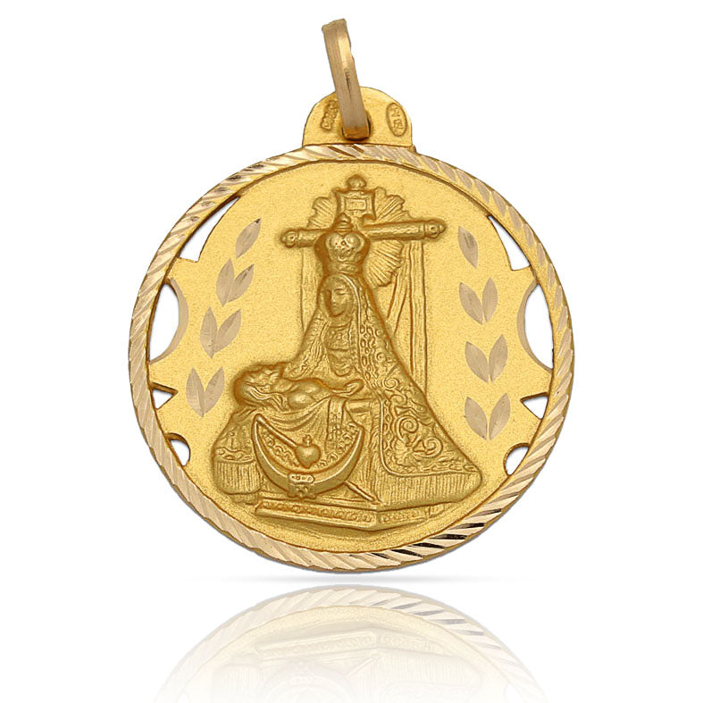 MEDALLA ORO 18KL V. DE LAS ANGUSTIAS - 22MM - Peso: 3.15 gr 