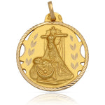 MEDALLA ORO 18KL V. DE LAS ANGUSTIAS - 24MM - Peso: 3.60 gr 