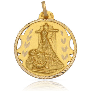 MEDALLA ORO 18KL V. DE LAS ANGUSTIAS - 24MM - Peso: 3.60 gr 