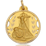 MEDALLA ORO 18KL V. DE LAS ANGUSTIAS - 30MM - Peso: 5.80 gr 
