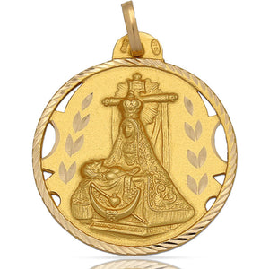 MEDALLA ORO 18KL V. DE LAS ANGUSTIAS - 30MM - Peso: 5.80 gr 