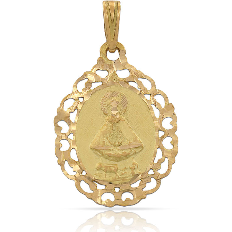 MEDALLA ORO 18KL V. DE LIDON - 19X26MM - Peso: 2.55 gr 