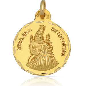 MEDALLA ORO 18KL V. DE LOS REYES- 21MM - Peso: 2.90 gr 