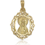 MEDALLA ORO 18KL V. DE LOURDES - 20X28 - Peso: 2.60 gr 