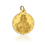 MEDALLA ORO 18KL V. DEL CARMEN - 18MM - Peso: 2.45 gr 