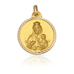 MEDALLA ORO 18KL V. DEL CARMEN - 20MM - Peso: 2.60 gr 