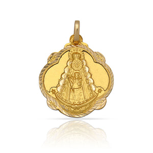 MEDALLA ORO 18KL V. DEL ROCIO- 16X19MM  - Peso: 1.65 gr 