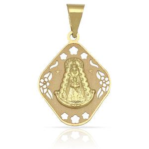 MEDALLA ORO 18KL V. DEL ROCIO - 17X22MM - Peso: 1.10 gr 