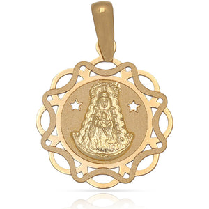 MEDALLA ORO 18KL V. DEL ROCIO - 20X23MM - Peso: 1.20 gr 