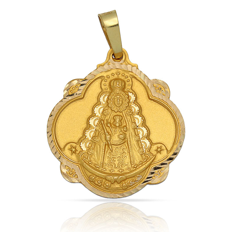 MEDALLA ORO 18KL V. DEL ROCIO- 24X27MM  - Peso: 3.40 gr 