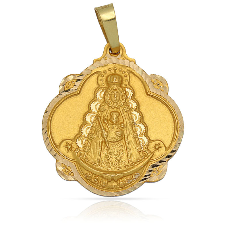 MEDALLA ORO 18KL V. DEL ROCIO- 30X33MM  - Peso: 5.60 gr 