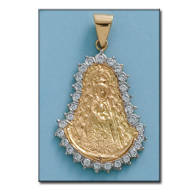 MEDALLA ORO 18KL V. DEL ROCIO 31X45MM - Peso: 9.55 gr 